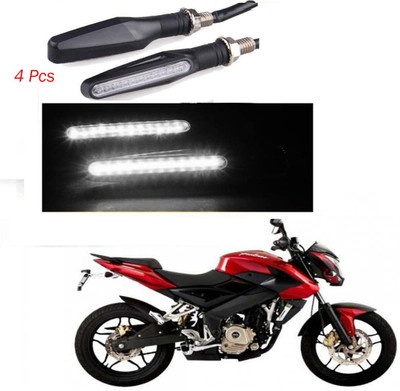 BRPEARl Front, Rear LED Indicator Light for Bajaj Pulsar 200 NS DTS-i(White)