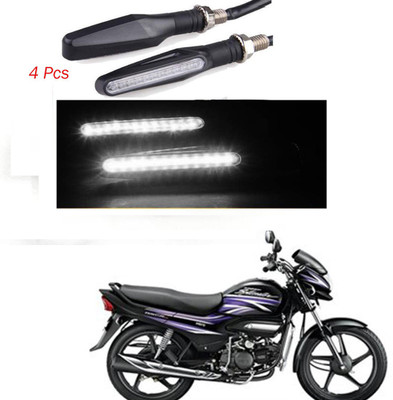 BRPEARl Front, Rear LED Indicator Light for Hero Super Splendor(White)