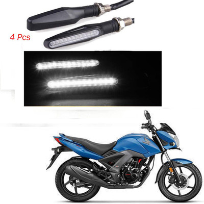 BRPEARl Front, Rear LED Indicator Light for Honda CB Unicorn(White)