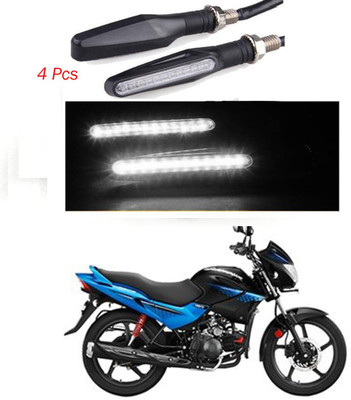 BRPEARl Front, Rear LED Indicator Light for Hero Glamour(White)