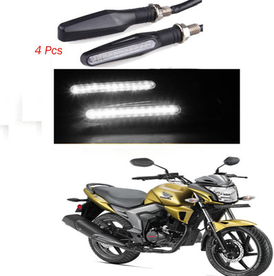 BRPEARl Front, Rear LED Indicator Light for Honda CB Trigger(White)