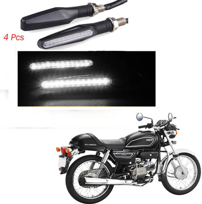 BRPEARl Front, Rear LED Indicator Light for Hero Splendor pro classic(White)