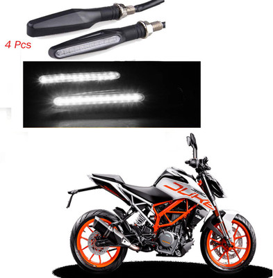BRPEARl Front, Rear LED Indicator Light for KTM RC 390(White)