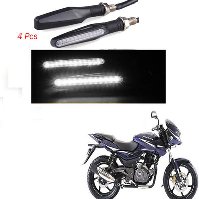 BRPEARl Front, Rear LED Indicator Light for Bajaj Pulsar 150(White)