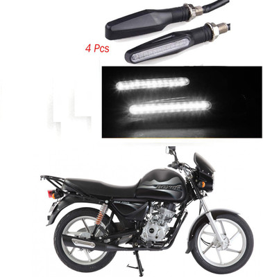 BRPEARl Front, Rear LED Indicator Light for Bajaj Boxer(White)
