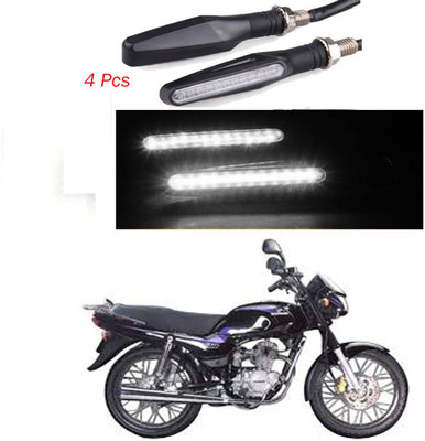 BRPEARl Front, Rear LED Indicator Light for Bajaj Caliber(White)