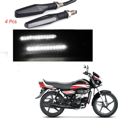 BRPEARl Front, Rear LED Indicator Light for Hero HF Deluxe(White)