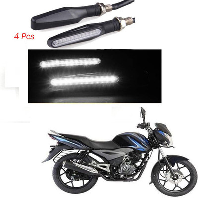 BRPEARl Front, Rear LED Indicator Light for Bajaj Discover 125 DTS-i(White)