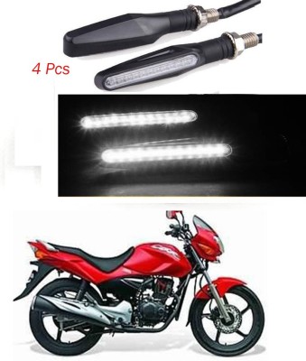 BRPEARl Front, Rear LED Indicator Light for Hero CBZ(White)