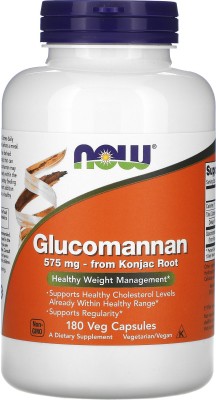 Now Foods Glucomannan, 575 mg, 180 Capsules NOW-06512(180 No)