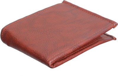 Mundkar Men Tan Fabric, Artificial Leather Wallet(5 Card Slots)