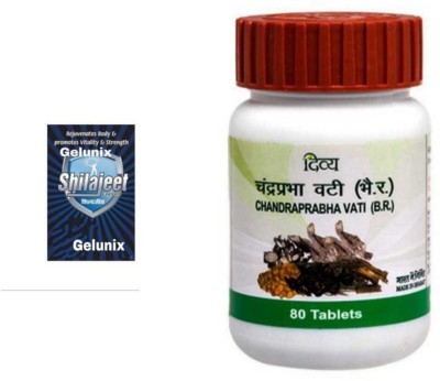 gelunix SHILAJIT AND DIVYA CHANDRAPRABHA VATI(Pack of 2)