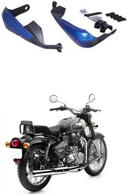 XZRTZ Hand Palm Protector Wind Deflector Unbreakable Handguard BIKE HAND PROTECTOR BLUE A25 Handlebar Hand Guard(Royal Enfield)