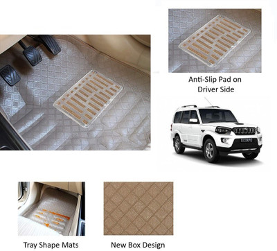 RKPSP Polyutherine 5D Mat For  Mahindra New Scorpio(Beige)