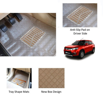 RKPSP Polyutherine 5D Mat For  Maruti Suzuki Vitara Brezza(Beige)