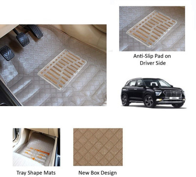 RKPSP Polyutherine 5D Mat For  Hyundai Creta(Beige)