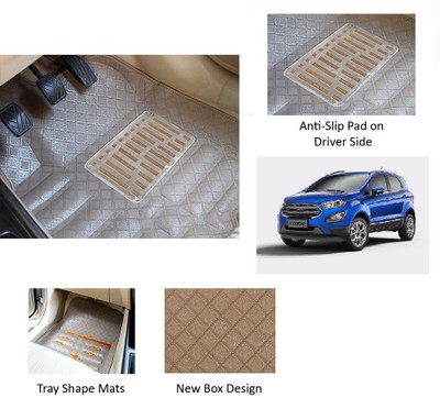 RKPSP Polyutherine 5D Mat For  Ford Ecosport(Beige)