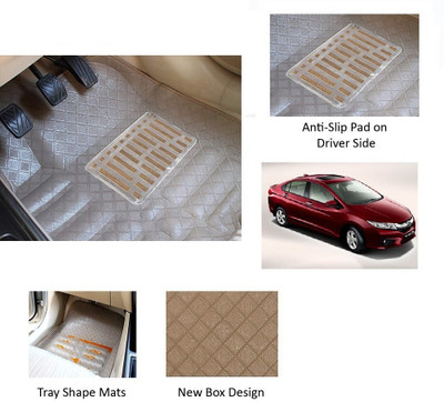 RKPSP Polyutherine 5D Mat For  Honda City(Beige)