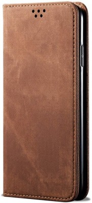 LIKECASE Flip Cover for Samsung Galaxy S21 FE 5G(Brown, Dual Protection, Pack of: 1)