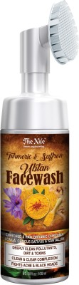 The Nile Ubtan Turmeric and Saffron Foaming Facewash with inbuild Face Brush. Face Wash(120 ml)