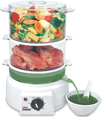 STEEMO S-NRML 3 Food Steamer(5 L, White)