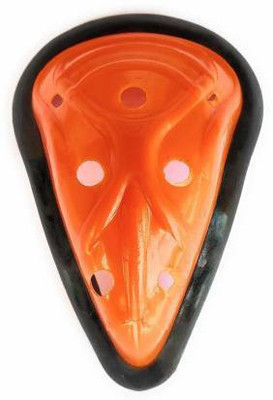 SPORTSHOLIC Abdominal Guard For Cricket Men Size Abdominal Guard(Orange)