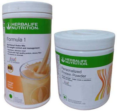 HERBALIFE Formula 1 Nutritional Shake Mix - Orange And Protein 200 gm Plant-Based Protein(700 g, Orange)