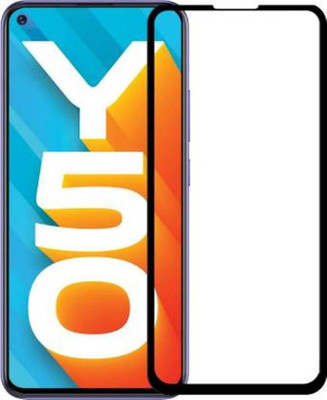 DMJHP Edge To Edge Tempered Glass for Vivo Y50(Pack of 1)