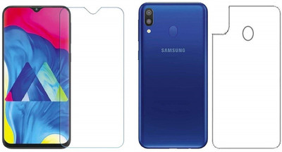 ELEF Front and Back Tempered Glass for SAMSUNG Galaxy M20 Front Premium Tempered Glass Back Flexible Trink 0.3mm(Pack of 2)