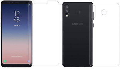 ELEF Front and Back Tempered Glass for SAMSUNG Galaxy A8 Star Front Premium Tempered Glass Back Flexible Trink 0.3mm(Pack of 2)