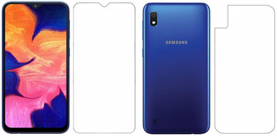 ELEF Front and Back Tempered Glass for SAMSUNG Galaxy A10 Front Premium Tempered Glass Back Flexible Trink 0.3mm(Pack of 2)