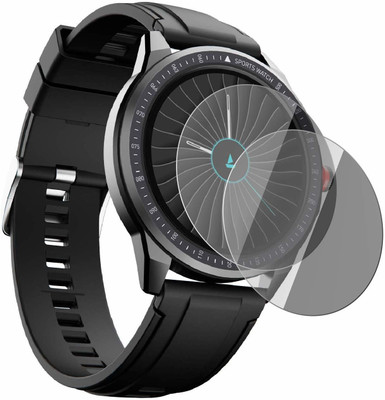 CUBES Screen Guard for BoAt Flash Smartwatch | 33 MM | Soft and Flexible | Touch Sensitive | Unbreakable | Ultra Thin| Edge To Edge TPU Film ( Not Tempered Glass )(Pack of 2)