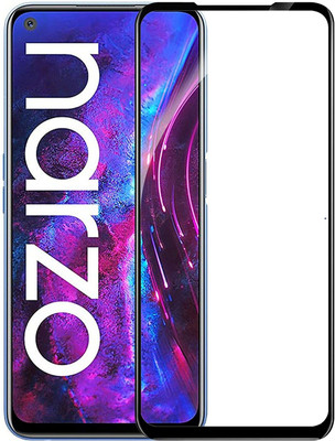 Rathote Collection Edge To Edge Tempered Glass for Realme Narzo 30 Pro(Pack of 1)