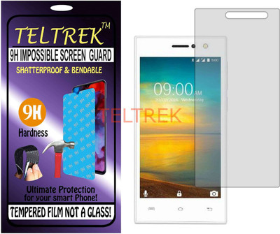 TELTREK Tempered Glass Guard for LAVA A76 PLUS (Flexible, Unbreakable)(Pack of 1)