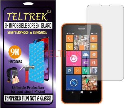 TELTREK Tempered Glass Guard for NOKIA LUMIA 630 (Flexible, Unbreakable)(Pack of 1)