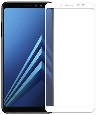 Mersal Edge To Edge Tempered Glass for Samsung Galaxy A8 Plus (2018), (Premium Edge To Edge Full Glue Branded Glass)(Pack of 1)