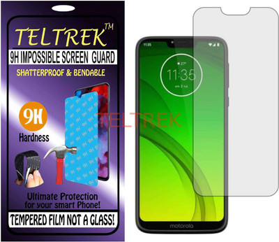 TELTREK Tempered Glass Guard for MOTOROLA MOTO G7 POWER (Flexible, Unbreakable)(Pack of 1)