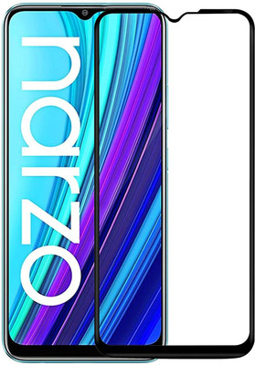 TINGTONG Edge To Edge Tempered Glass for Realme Narzo 30A(Pack of 1)