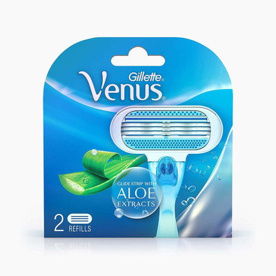 Gillette Venus Glide Strip With Aloe Extracts 2's pack 1(Pack of 2)
