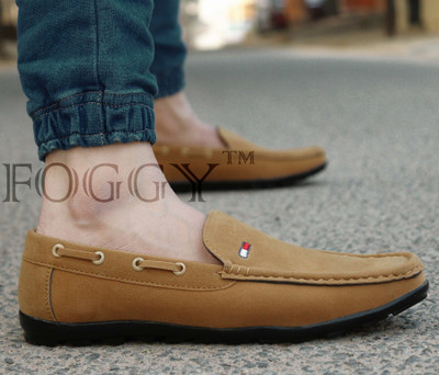FOGGY Boat Shoes For Men(Brown , 10)