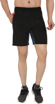 labh traders Solid Men Blue Regular Shorts