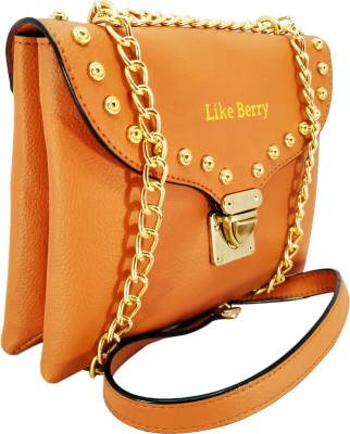 LIKE BERRY Orange Sling Bag latest Girl's party fashion stylish sling bags