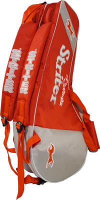 Giftadia 4 Badminton/2 Tennis or 2 Squash Racquet Racket Kit Bag Cover-Red(Multicolor, Kit Bag)