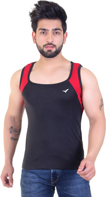 Tip n Top Solid Men Round Neck Black T-Shirt