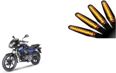 Buras Front, Rear LED Indicator Light for Bajaj Pulsar(Yellow)
