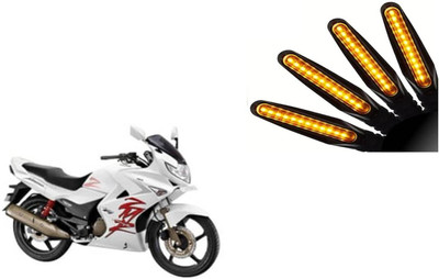 Buras Front, Rear LED Indicator Light for Hero Karizma(Yellow)