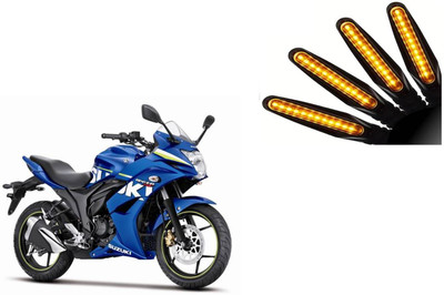 Buras Front, Rear LED Indicator Light for Suzuki Gixxer SF(Yellow)