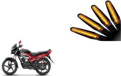 Buras Front, Rear LED Indicator Light for Honda Dream Yuga(Yellow)