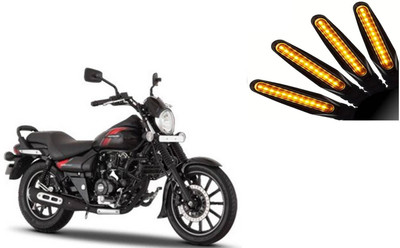 Buras Front, Rear LED Indicator Light for Bajaj Avenger 200(Yellow)