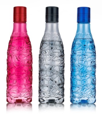 LIVORY TOTALLY NEW DESIGN OF WATER BOTTLE IN PLASTIC MULTICOLOUR BOTTLES 1000 ml Bottle(Pack of 3, Multicolor, Plastic)